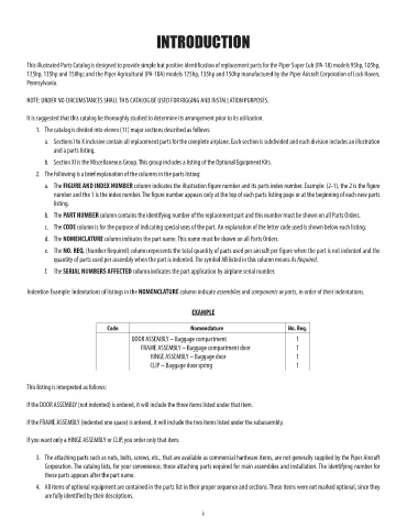 Page 3 - Piper PA-18 Super Cub Interactive Parts Catalog