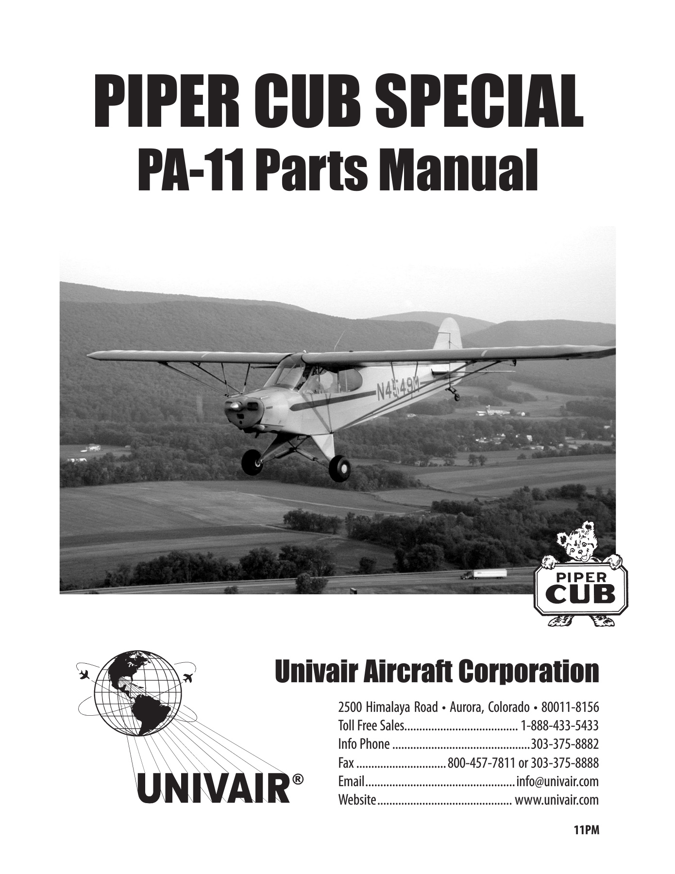 Piper PA-11 Cub Special Parts Manual